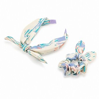 Girl's Bow Hair Accessories Set Purple Blue White