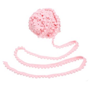 Pom Pom Trim Ribbon, Colorful Ball Fringe Trim for DIY Crafts and Home Decoration