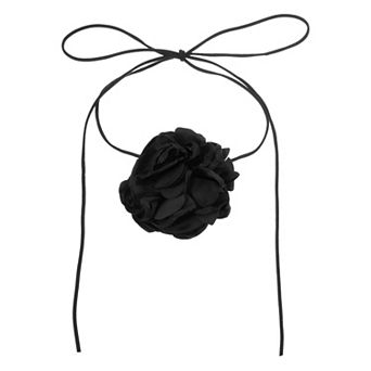 Flower Chokers Necklace for Women, Large Velvet Chokers Adjustable Long Wrap Floral Necklaces