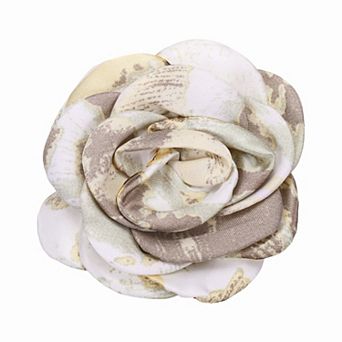 Rose Flower Brooch Elegant Floral Brooch Dainty Satin Fabric Lapel