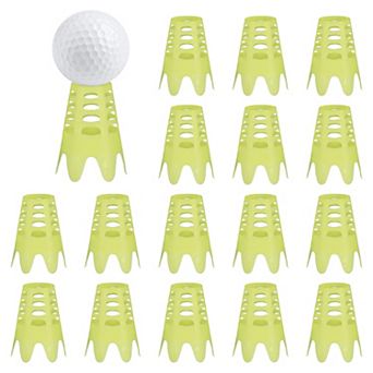 18 pc Golf Simulator Tees, Simulator Practice Training Fitting for Turf Range Hitting