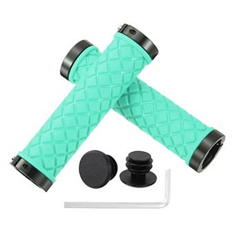 1 Pair Ergonomic Bike Grips, Bicycle Handlebar Grips Bike Handle Bar Wrap, Non-Slip Quilted-Design