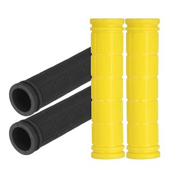 2 Pairs Rubber Handlebar Grips, Bicycle Handle Bar Wrap Non-Slip Fitting for Bicycles Scooter