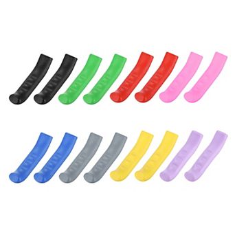 8 Pairs Bicycle Brake Lever Covers, Brake Grips Anti-Slip Sleeve Handle Protection Cover 8 Colors