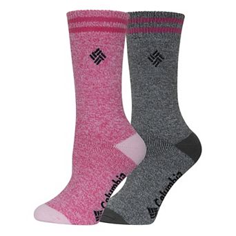Women's Columbia Basic Medium Weight Thermal Crew Socks 2-Pack