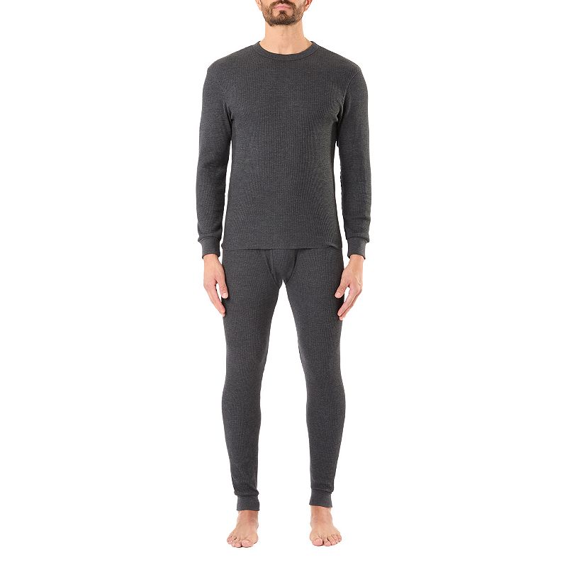 Men's Hallstatt Thermal Underwear Top & Bottoms Set, Size: Medium, Grey Heather
