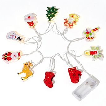 Winter Figurine Decor Lights, Indoor Cozy Holiday Fairy Lamps 4.9FT 10 Bulbs