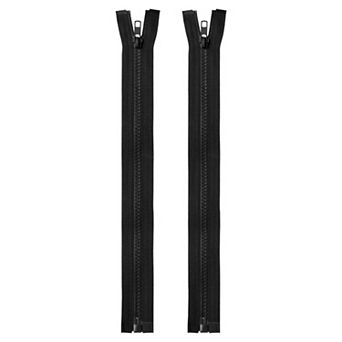 2 pc Sewing Jacket Zippers, Resin Coats Replacement Coil Zipper for DIY Craft Bag Textile Clothes