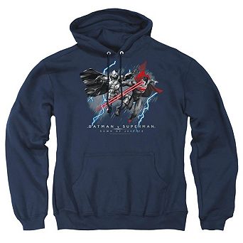Batman V Superman Lightning V Heat Vision Adult Pull Over Hoodie