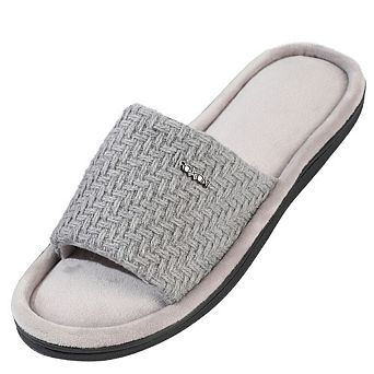 Roxoni Women’s Woven Velvet Knit Flat Sandals Stylish & Soft Insole