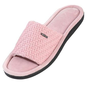Roxoni Women’s Woven Velvet Knit Flat Sandals Stylish & Soft Insole