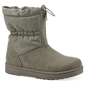 White Mountain Issy Women's Faux Fur-Lined Ankle Boots