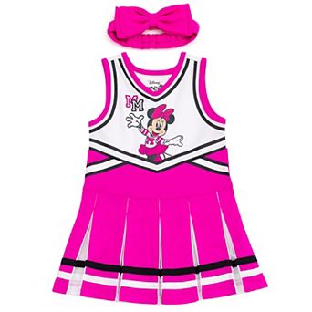 Disney's Minnie Mouse Cheerleader Dress and Headband Set