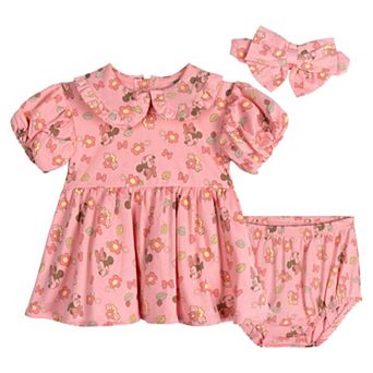 Disney's Minnie Mouse Dress, Bloomers and Headband Set