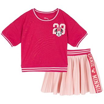 Disney's Minnie Mouse Athletic 2 pc Tee and Skort Set