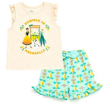 Disney's Frozen Sleeveless 2 pc Tank Top and Shorts Set