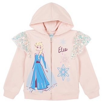 Disney's Frozen Queen Elsa Zip-Up Hooded Sweatshirt