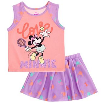 Disney's Minnie Mouse Athletic Sleeveless Tank Top and Skort Set