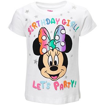 Disney's Minnie Mouse Birthday Graphic T-Shirt