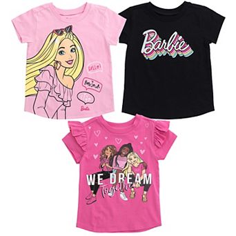 Barbie 3-Pack Short Sleeve T-Shirts