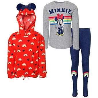 Disney's Minnie Mouse Fleece Hoodie and Leggings Set