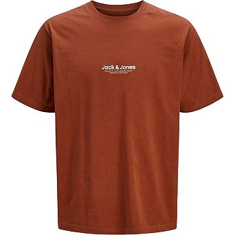 Jack And Jones Mens Logo Combed Cotton T-Shirt