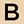 Gold Tone Letter B