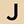 Gold Tone Letter J