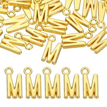 40 pc Letter Charm, Alloy Letter Initial Alphabet Charm for DIY Craft
