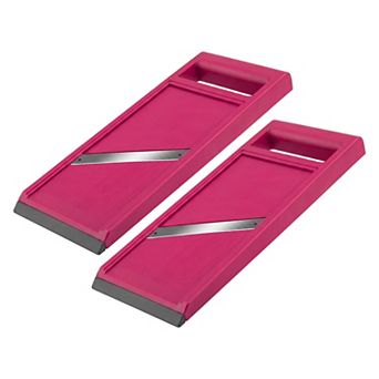 2 pc Mandoline Slicer Vegetable Chopper Multifunctional Cutter With Stainless Steel Blades