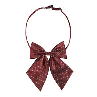 Women's Pre-Tied Bowknot Polka Dots Bow Ties Adjustable Strap Bowtie for Costume