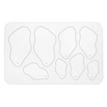 1 pc Jewellery Epoxy Resin Moulds for Pendant Necklace Earrings White