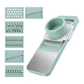 11"x3.9" Mandoline Slicer for Kitchen, Vegetable Chopper Cutter for Potato Carrot Cucumber