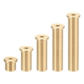 Golf Brass Tip Weights, Club Weight Head Accessories Reusable Plug 5Pcs, Yellow Bronze