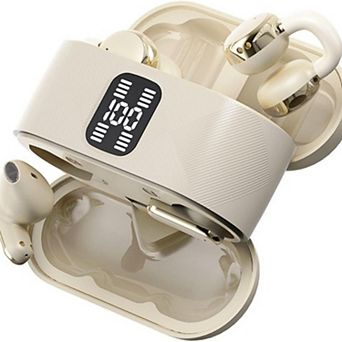 Open Ear Clip-on & in-Ear Earbuds,Noise Cancelling Bluetooth Headphones,Fit Daily Travel Workout