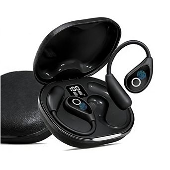 Open Ear Earbuds wireless bluetooth Headphones Sports with Smart Digital Display,50H Playtime