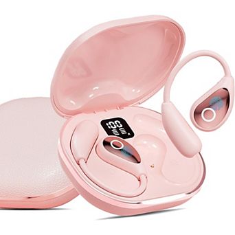 Open Ear Earbuds wireless bluetooth Headphones Sports with Smart Digital Display,50H Playtime