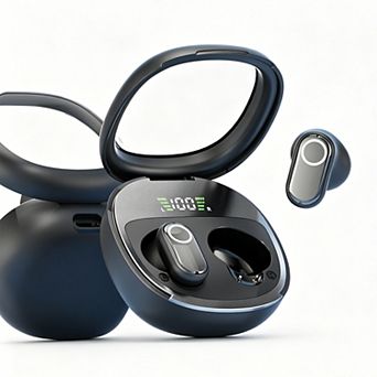 Wireless Bluetooth Earbuds with LED Digital Charging Case,Sensitive Touch Control In-Ear Headphones