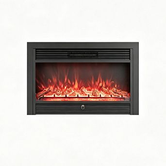 33/36-Inch Electric Fireplace 750W/1500W Recessed Fireplace Heater
