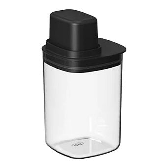 OU 4 cup Clear Airtight Food Storage Container with Measuring Cup for Sugar, Coffee and Dry Food