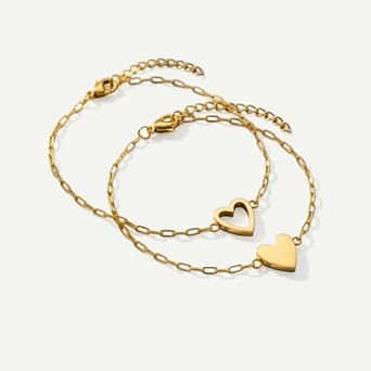 Perfect Fit Heart Bracelet Set