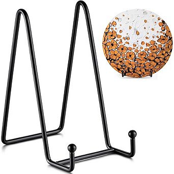 6-Inch Plate Stands 2-Pack Metal Display Easels for Plates & Photos