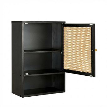 Bathroom Wall Cabinet, Above Toilet Storage Cabinet Bamboo Medicine Cabinets Wall Mount