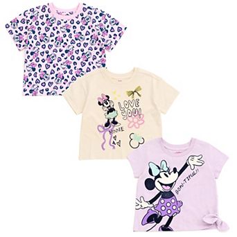 Disney's Minnie Mouse 3-Pack Short Sleeve T-Shirts