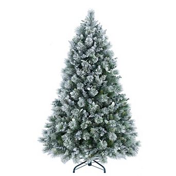 Christmas Tree with Pine Needles and Eucalyptus Leaves