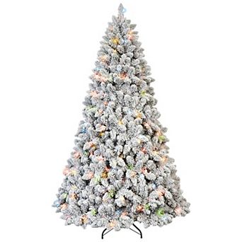 Christmas Tree with 150 Colorful Lights and 21 Pine Cones