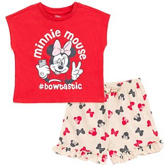 Disney's Minnie Mouse 2 pc T-Shirt and Shorts Set