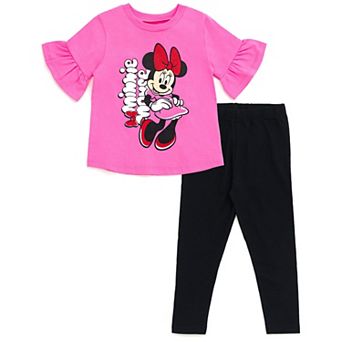 Disney's Minnie Mouse 2 pc T-Shirt and Leggings Set