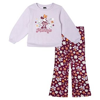 Disney's Minnie Mouse 2 pc Sweatshirt and Flare Leggings Set
