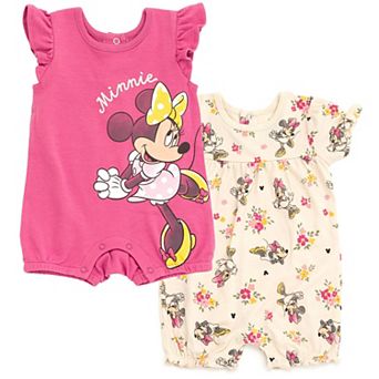 Disney's Minnie Mouse 2-Pack One Piece Bubble Rompers